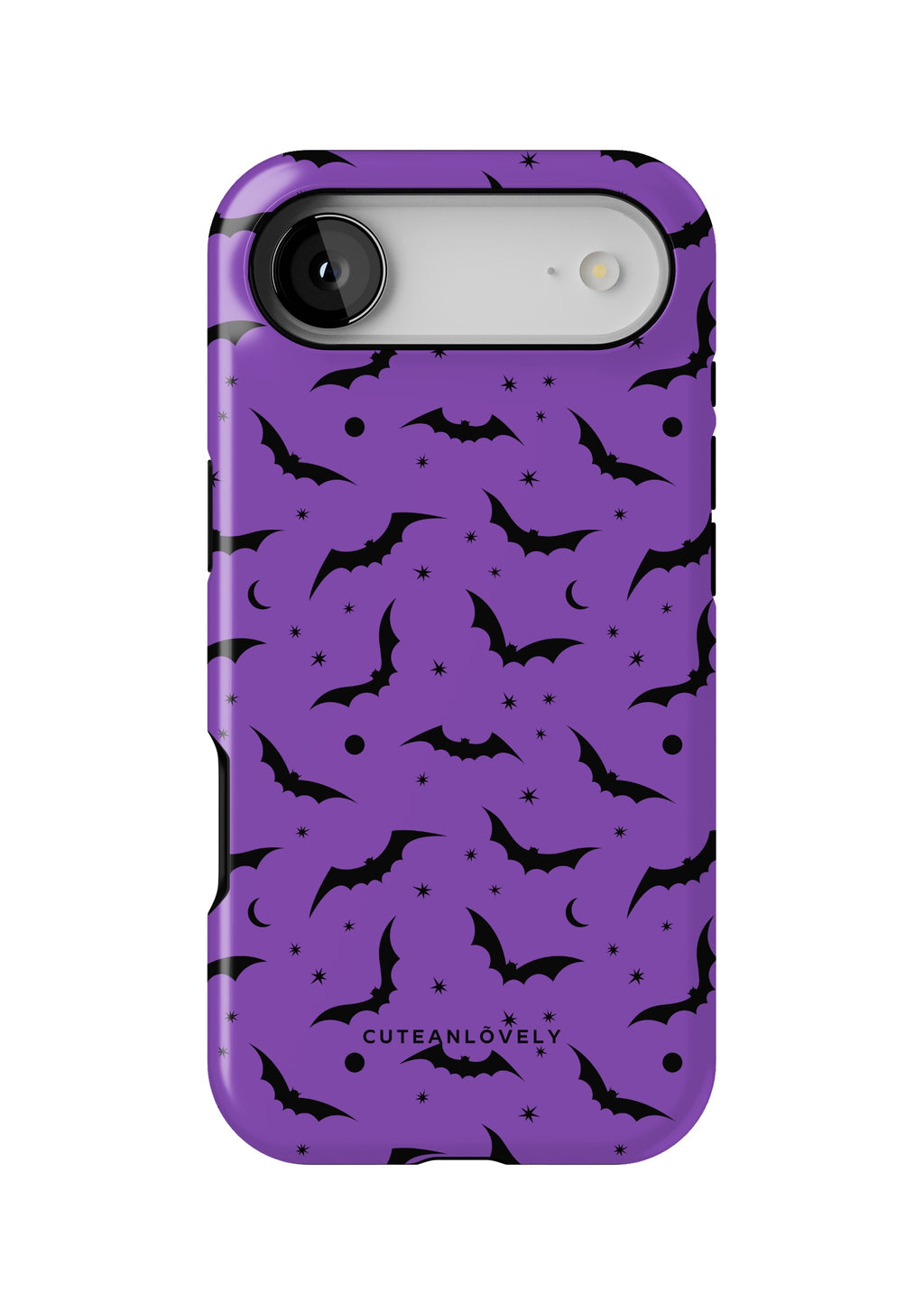 CUTEANLOVELY Purple Bats MagSafe iPhone Case - iPhone 17 Air - Back View