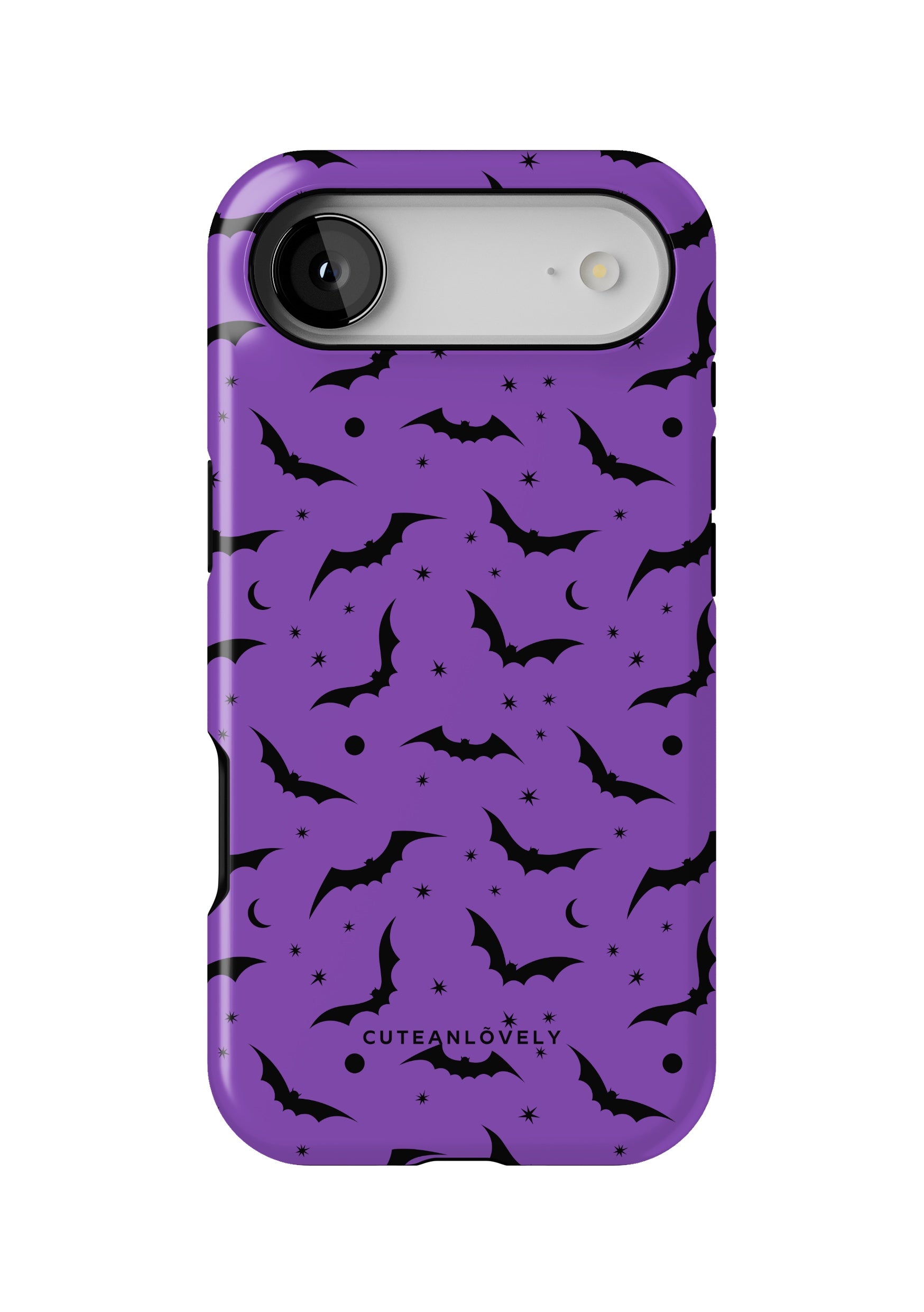 CUTEANLOVELY Purple Bats MagSafe iPhone Case - iPhone 17 Air - Back View