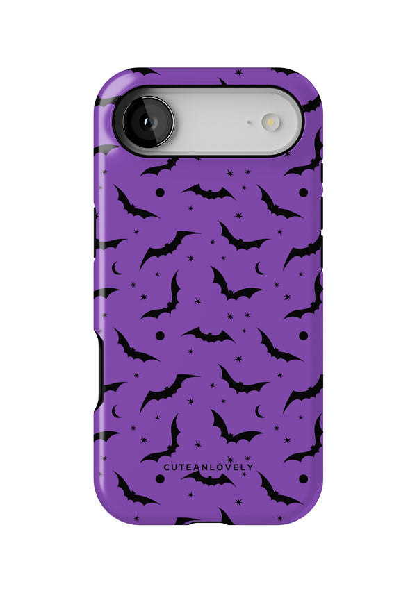 CUTEANLOVELY Purple Bats MagSafe iPhone Case - iPhone 17 Air - Back View