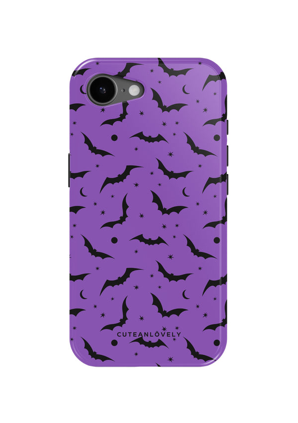 CUTEANLOVELY Purple Bats MagSafe iPhone Case - iPhone 17e - Back View