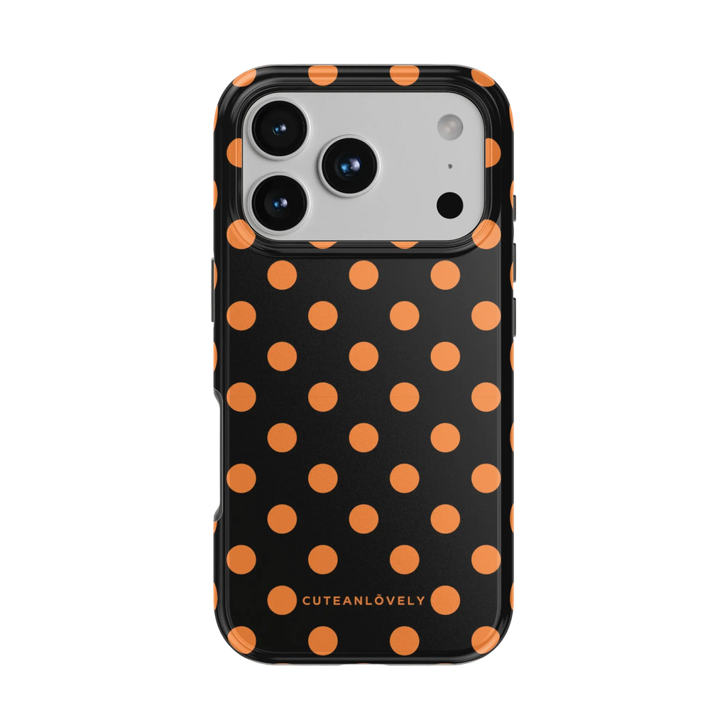 CUTEANLOVELY Spooky Polka Dot MagSafe iPhone Case - iPhone 17 Pro - Back View