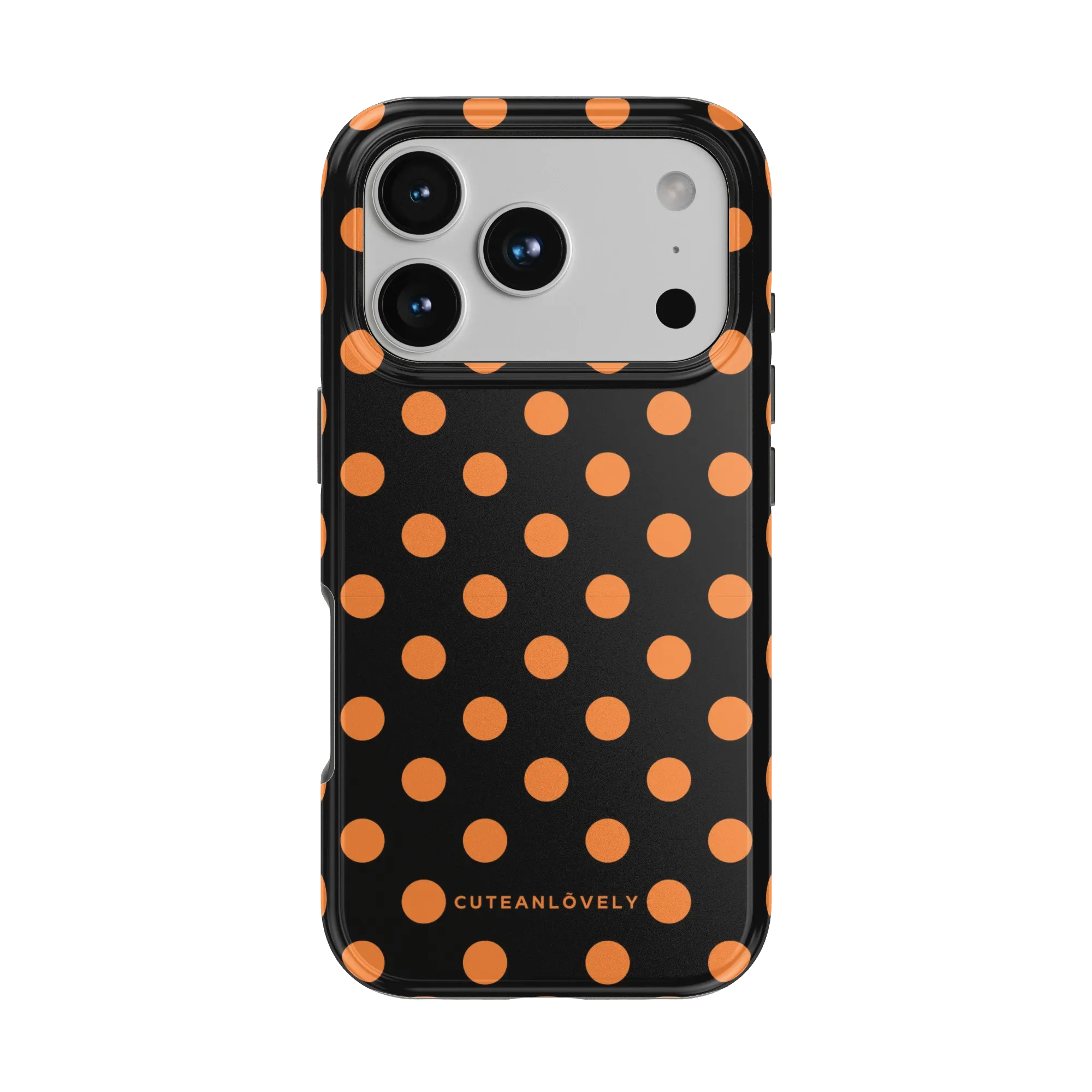 CUTEANLOVELY Spooky Polka Dot MagSafe iPhone Case - iPhone 17 Pro - Back View Main image