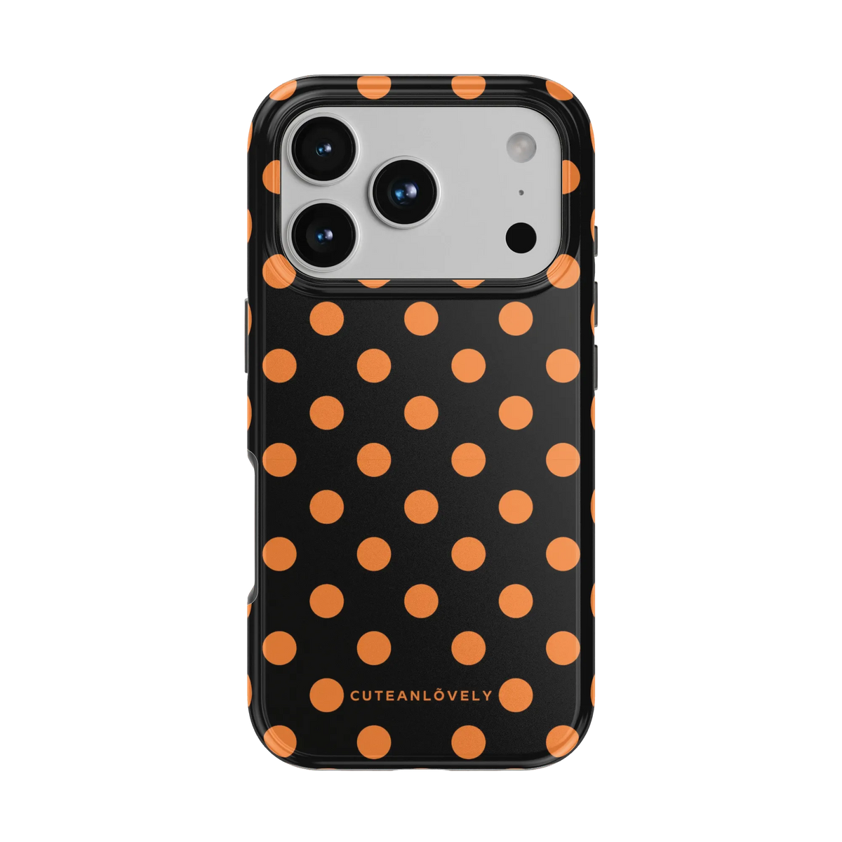 CUTEANLOVELY Spooky Polka Dot MagSafe iPhone Case - iPhone 17 Pro - Back View