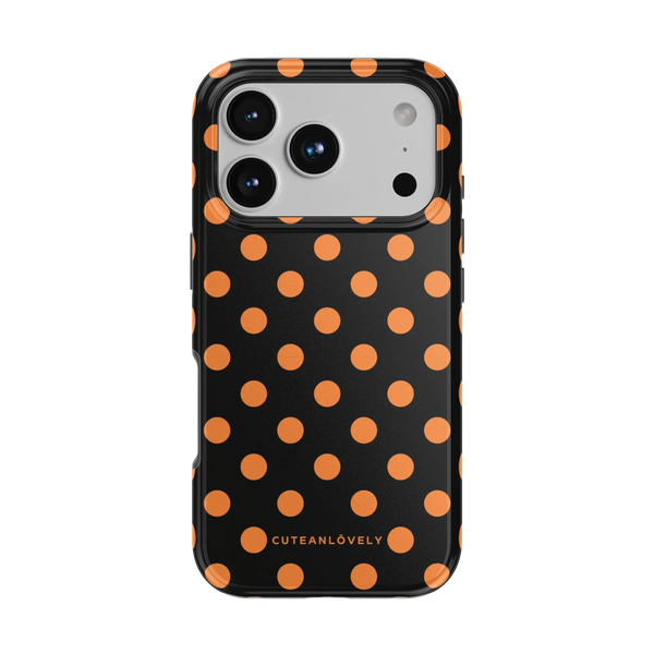 CUTEANLOVELY Spooky Polka Dot MagSafe iPhone Case - iPhone 17 Pro - Back View