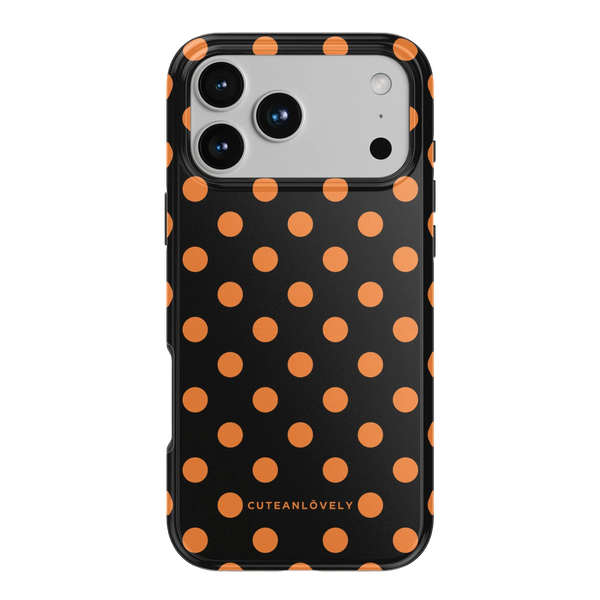 CUTEANLOVELY Spooky Polka Dot MagSafe iPhone Case - iPhone 17 Pro Max - Back View