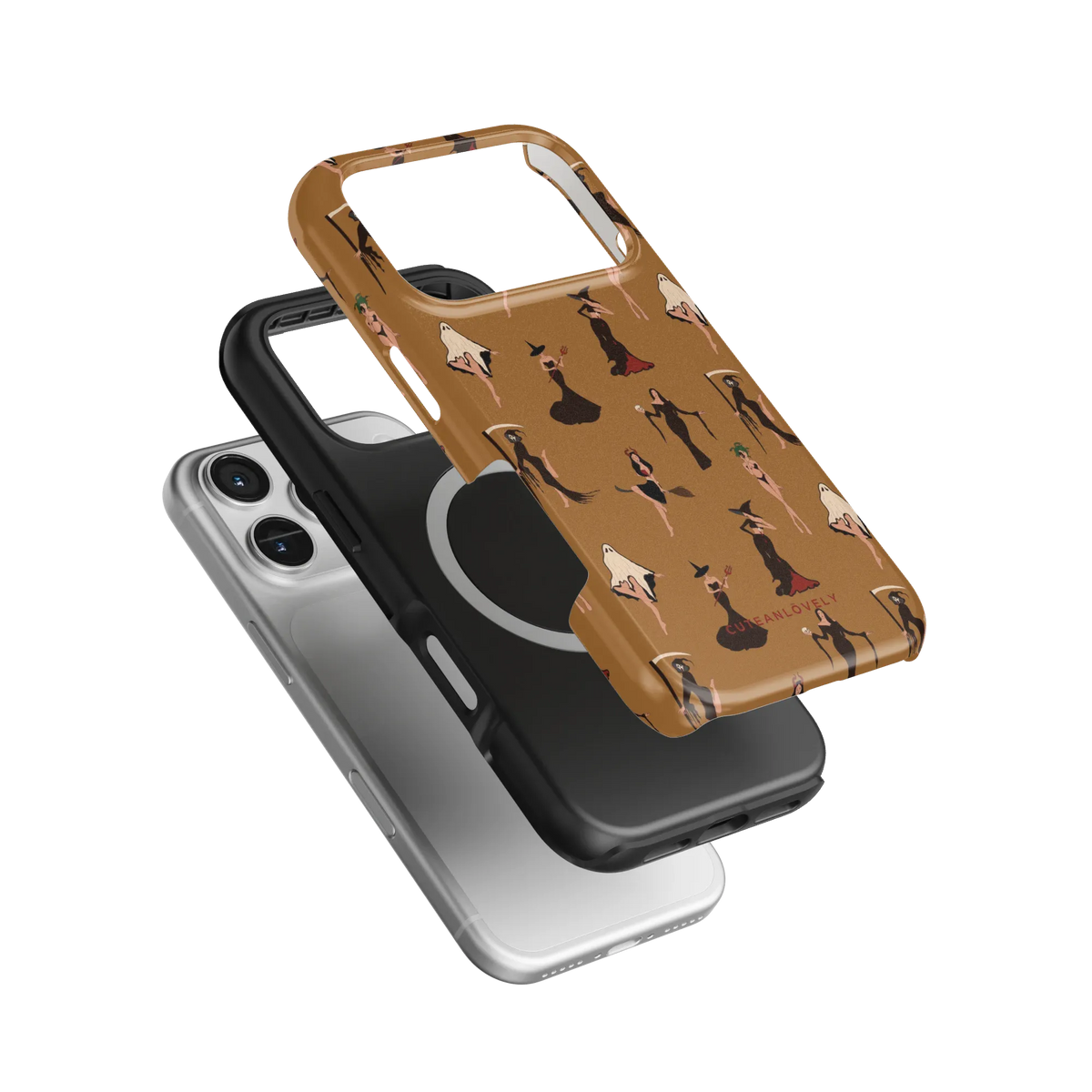 CUTEANLOVELY The Witches MagSafe iPhone Case - iPhone 17 Pro - Dual Layer MagSafe Construction View