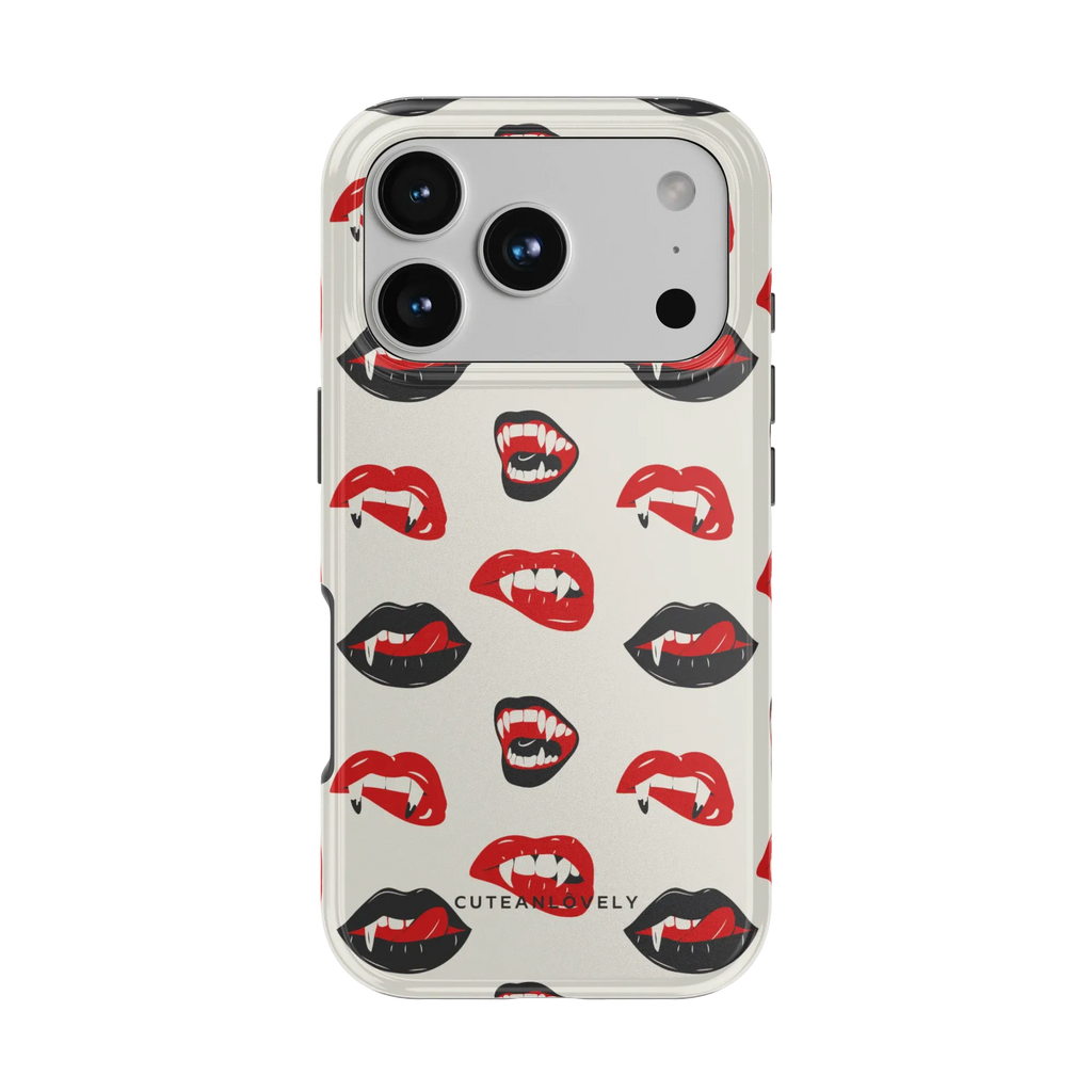 CUTEANLOVELY Vampire Lips MagSafe iPhone Case - iPhone 17 Pro - Back View