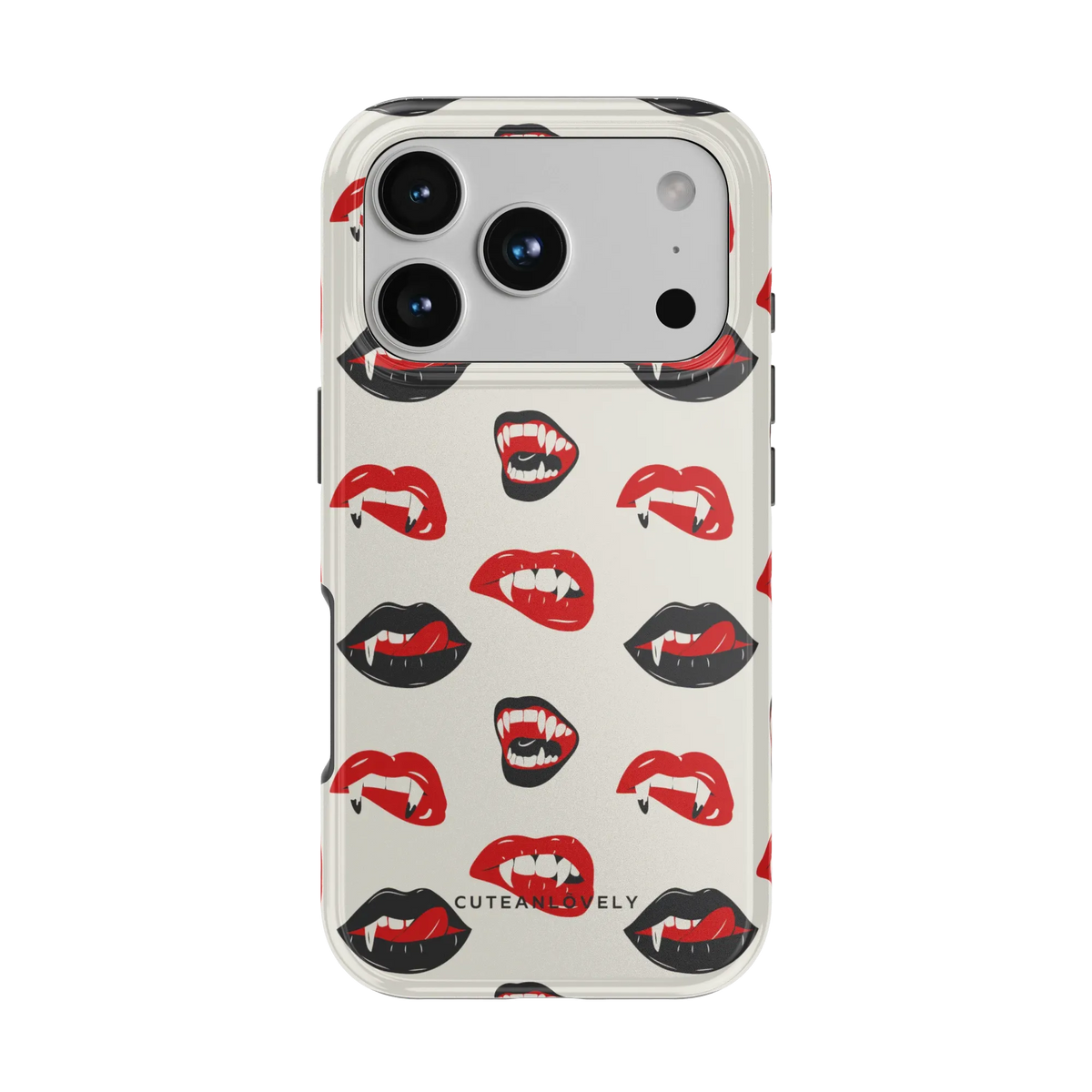 CUTEANLOVELY Vampire Lips MagSafe iPhone Case - iPhone 17 Pro - Back View