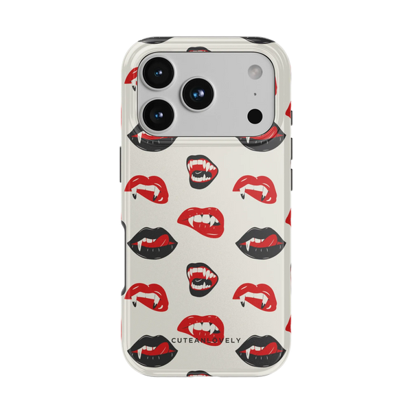 CUTEANLOVELY Vampire Lips MagSafe iPhone Case - iPhone 17 Pro - Back View