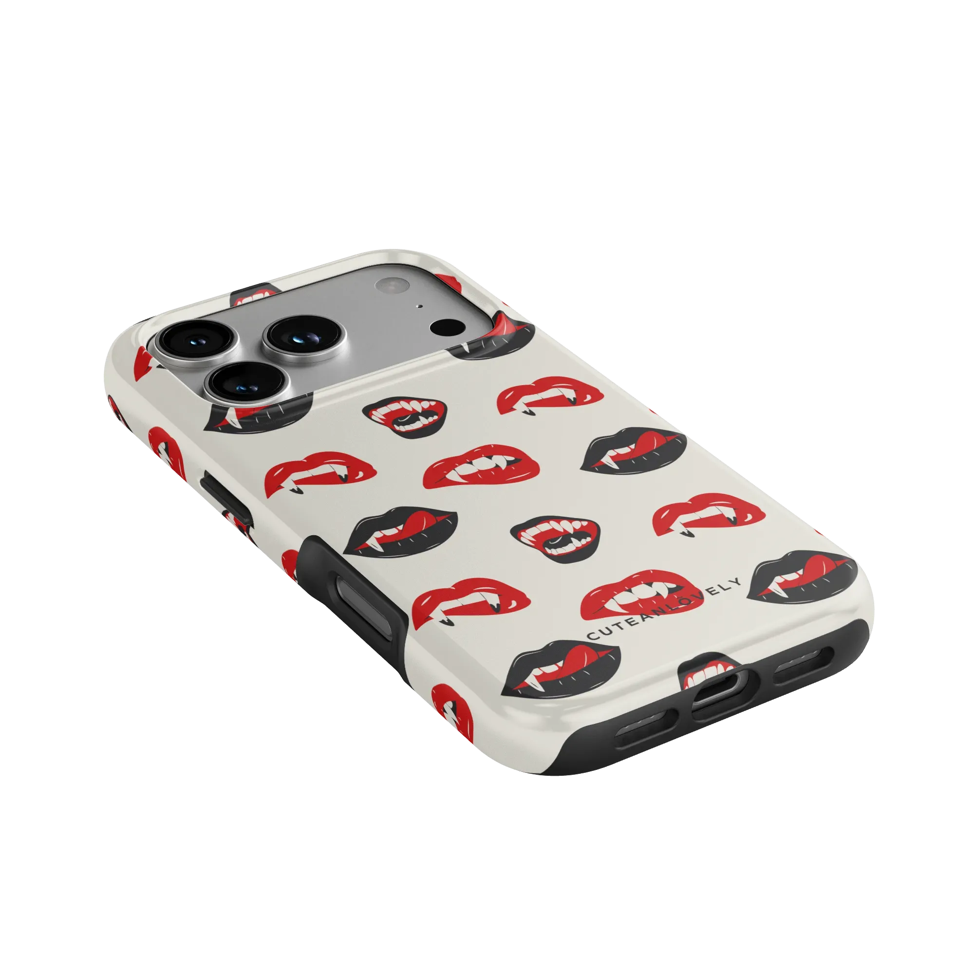 CUTEANLOVELY Vampire Lips MagSafe iPhone Case - iPhone 17 Pro - Dual Layer MagSafe Construction View