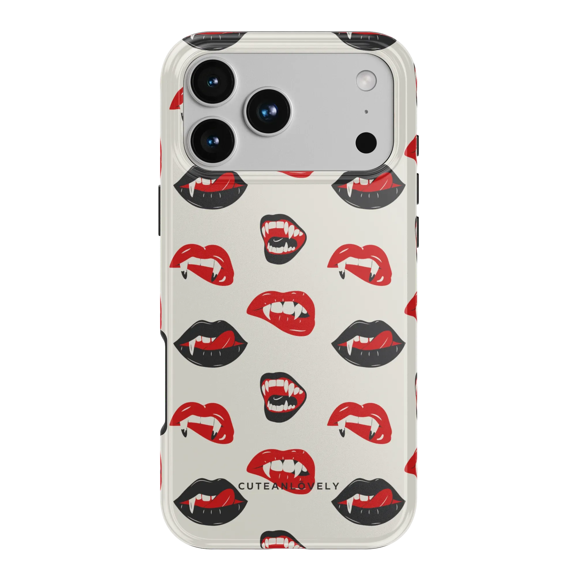 CUTEANLOVELY Vampire Lips MagSafe iPhone Case - iPhone 17 Pro Max - Back View