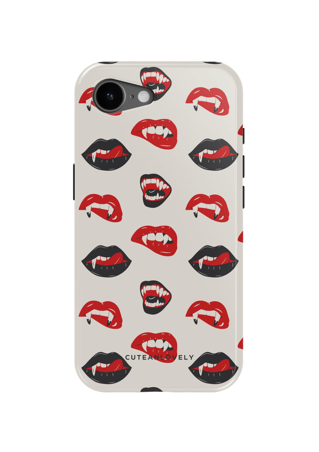CUTEANLOVELY Vampire Lips MagSafe iPhone Case - iPhone 17e - Back View