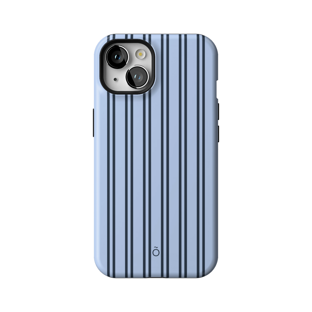 Navy Blue Stripe MagSafe iPhone Case