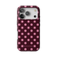 Berry Pink Polka Dot MagSafe iPhone Case