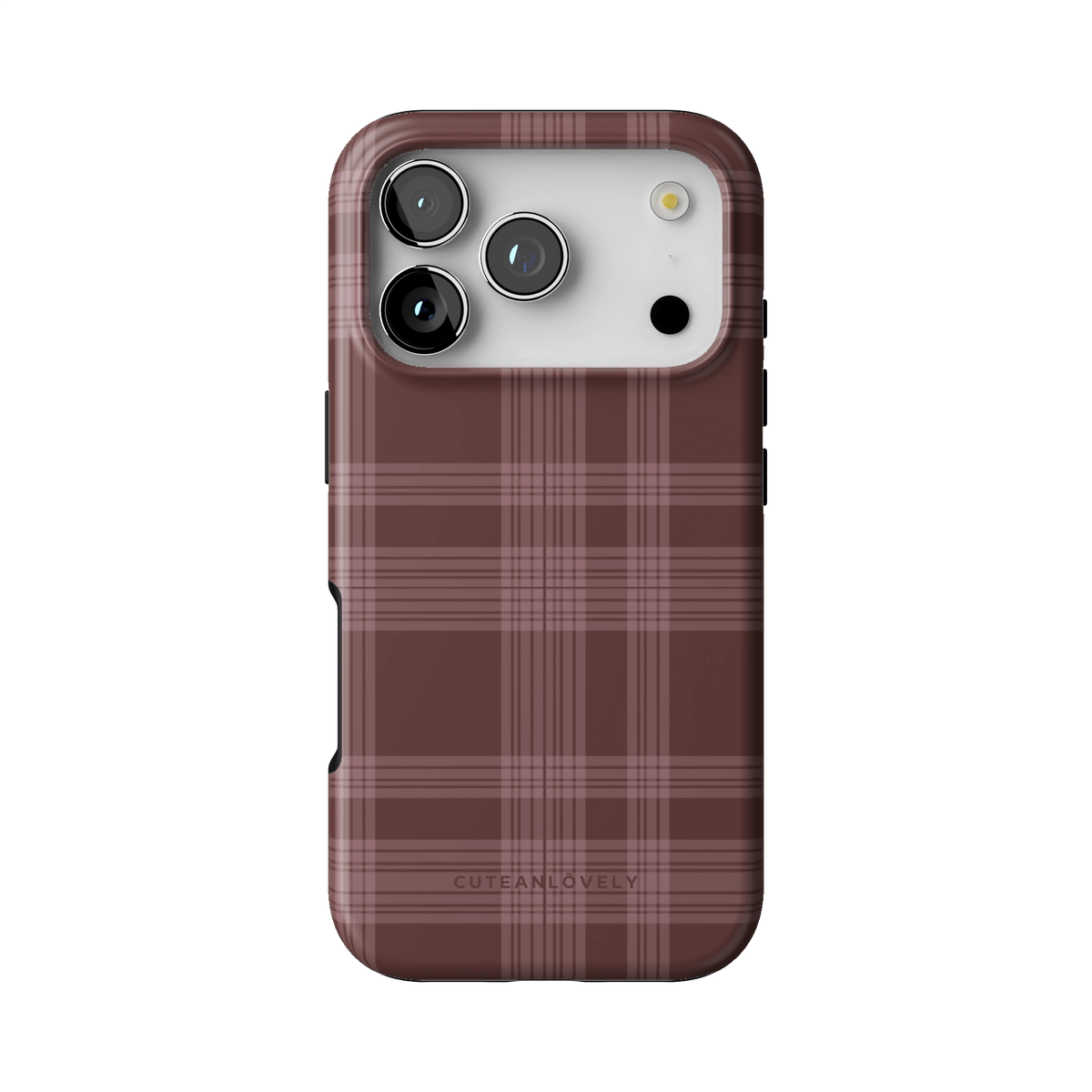 Merlot Plaid MagSafe iPhone Case Main image
