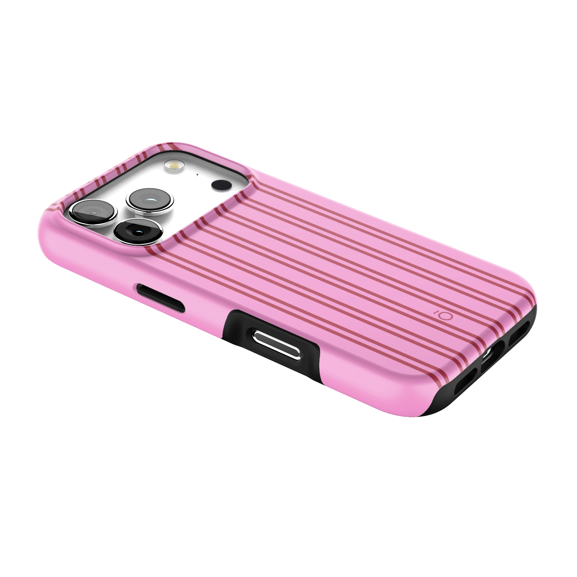 Pink Stripe MagSafe iPhone Case Secondary image