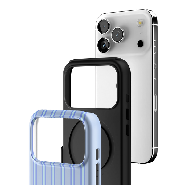 Blue Stripe MagSafe iPhone Case