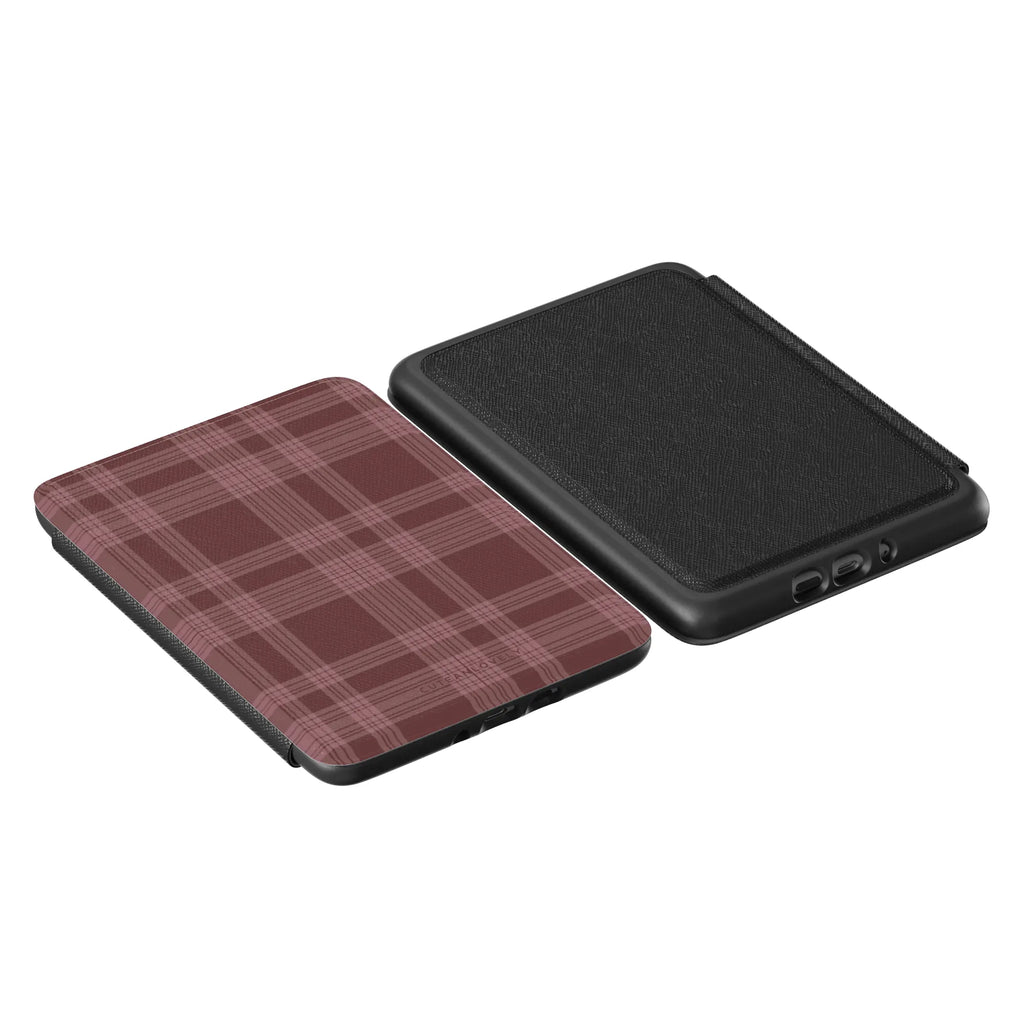 Merlot Plaid Kindle Case