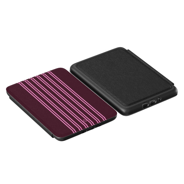 Burgundy Stripe Kindle Case