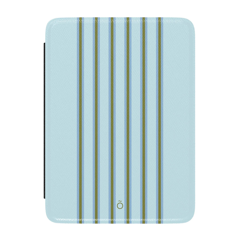 Mint Stripe Kindle Case