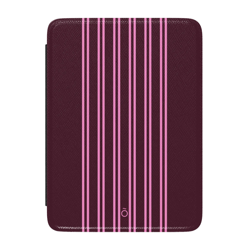 Burgundy Stripe Kindle Case