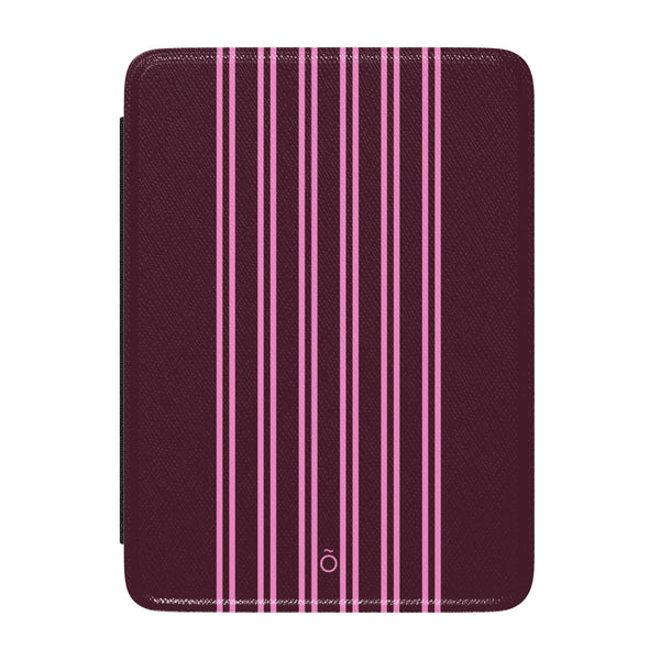 Burgundy Stripe Kindle Case