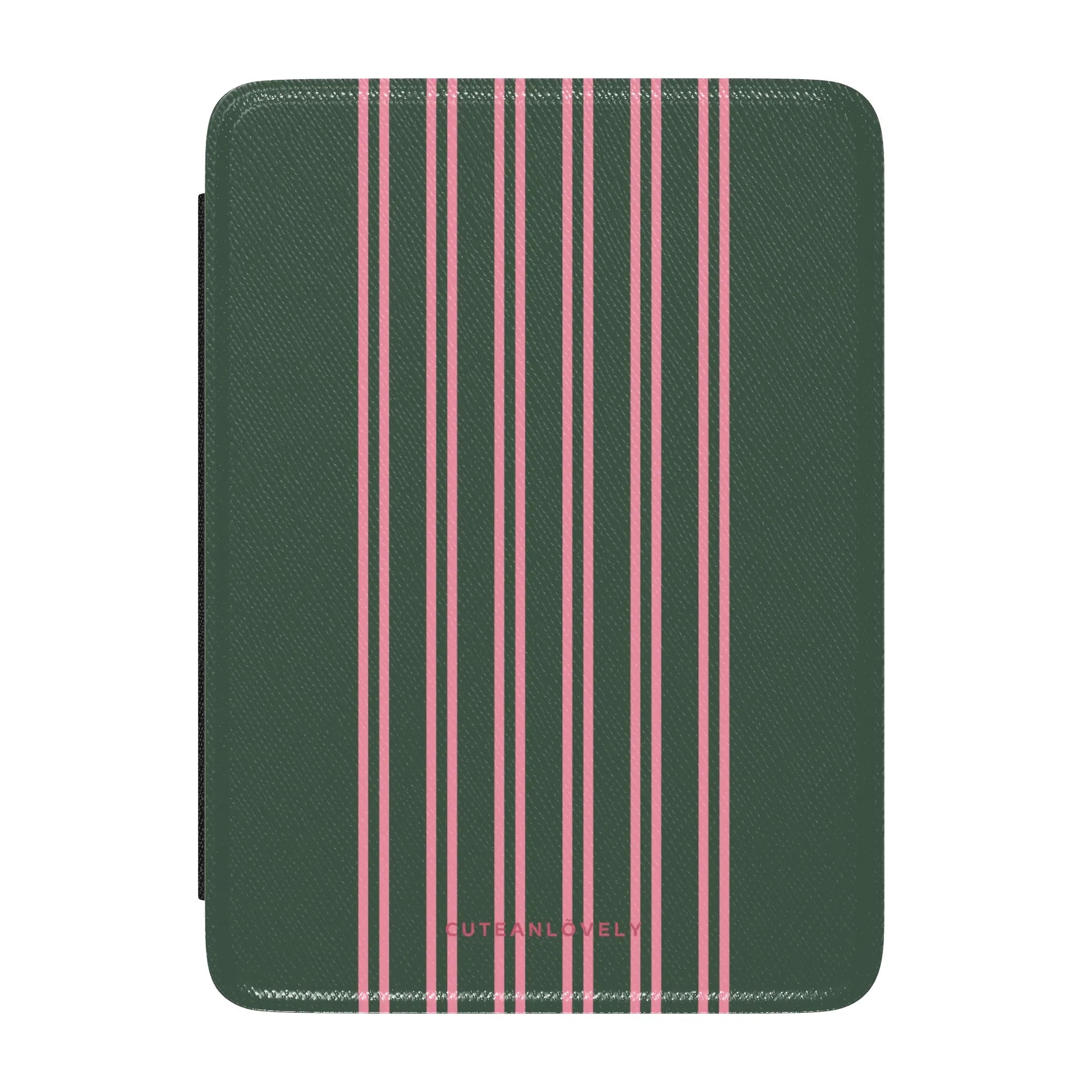 Forest Green Stripe Kindle Case