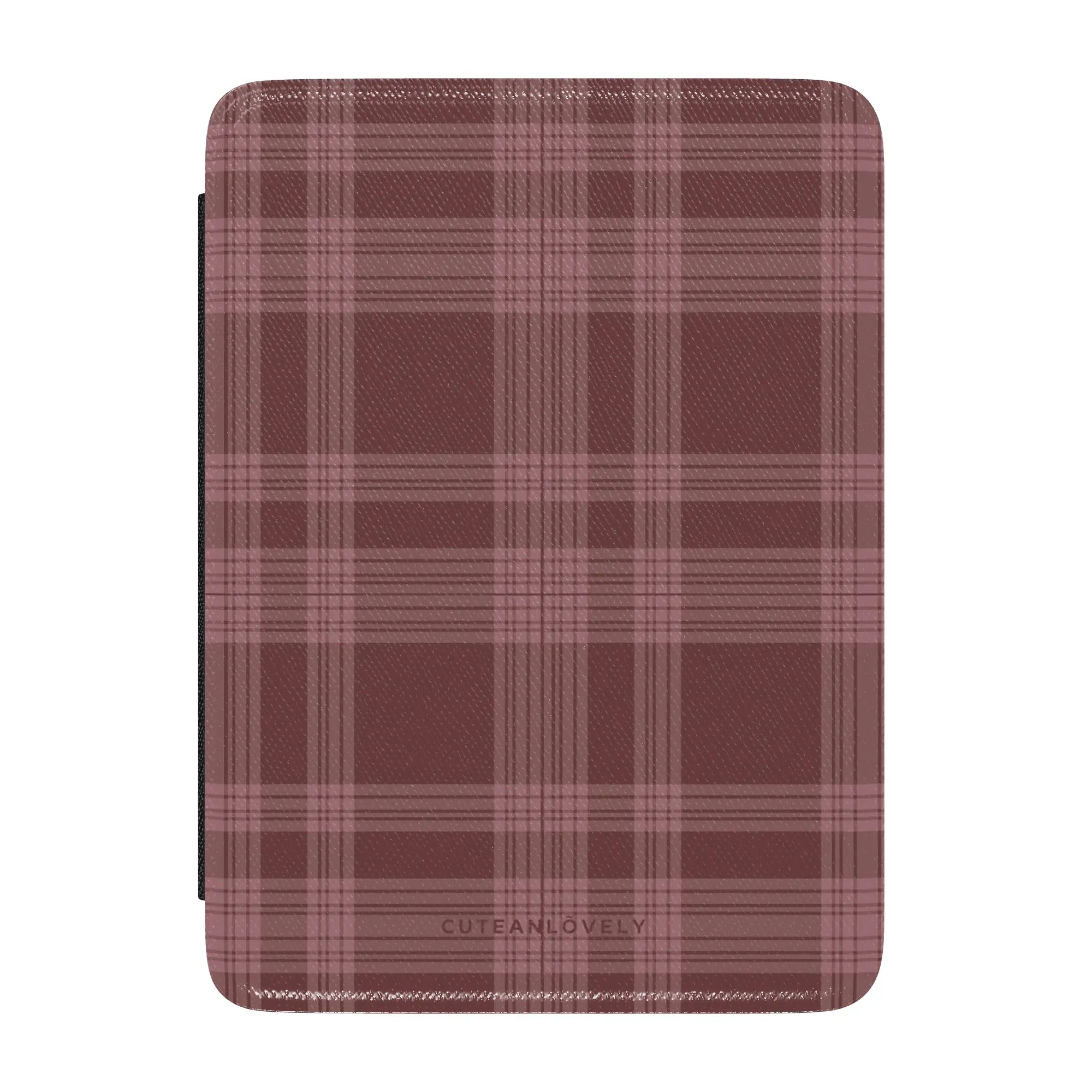 Merlot Plaid Kindle Case