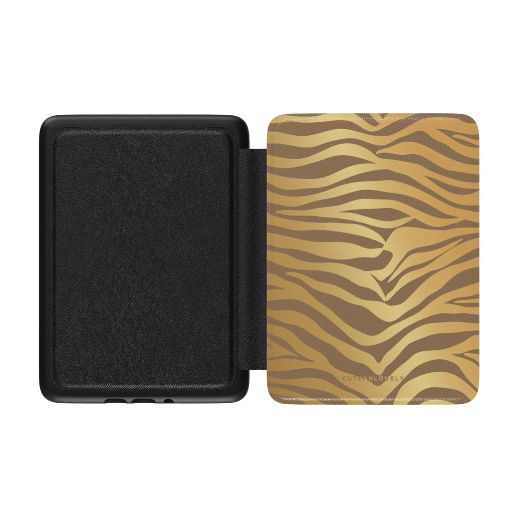 Golden Zebra Kindle Case