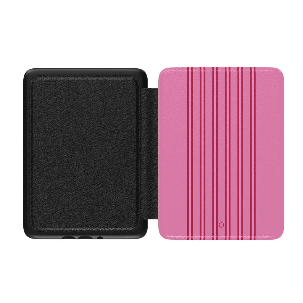 Pink Stripe Kindle Case