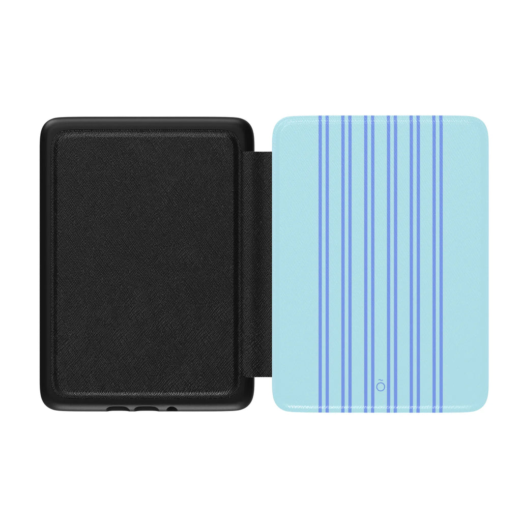 Aqua Stripe Kindle Case