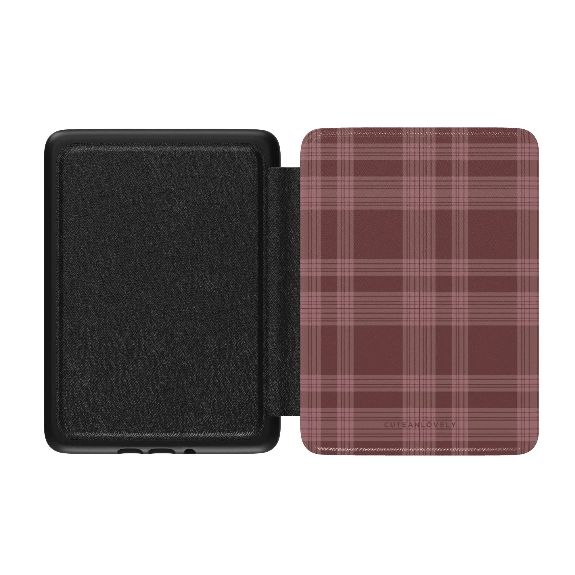 Merlot Plaid Kindle Case