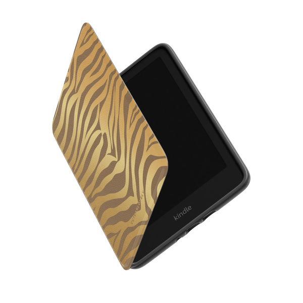 Golden Zebra Kindle Case