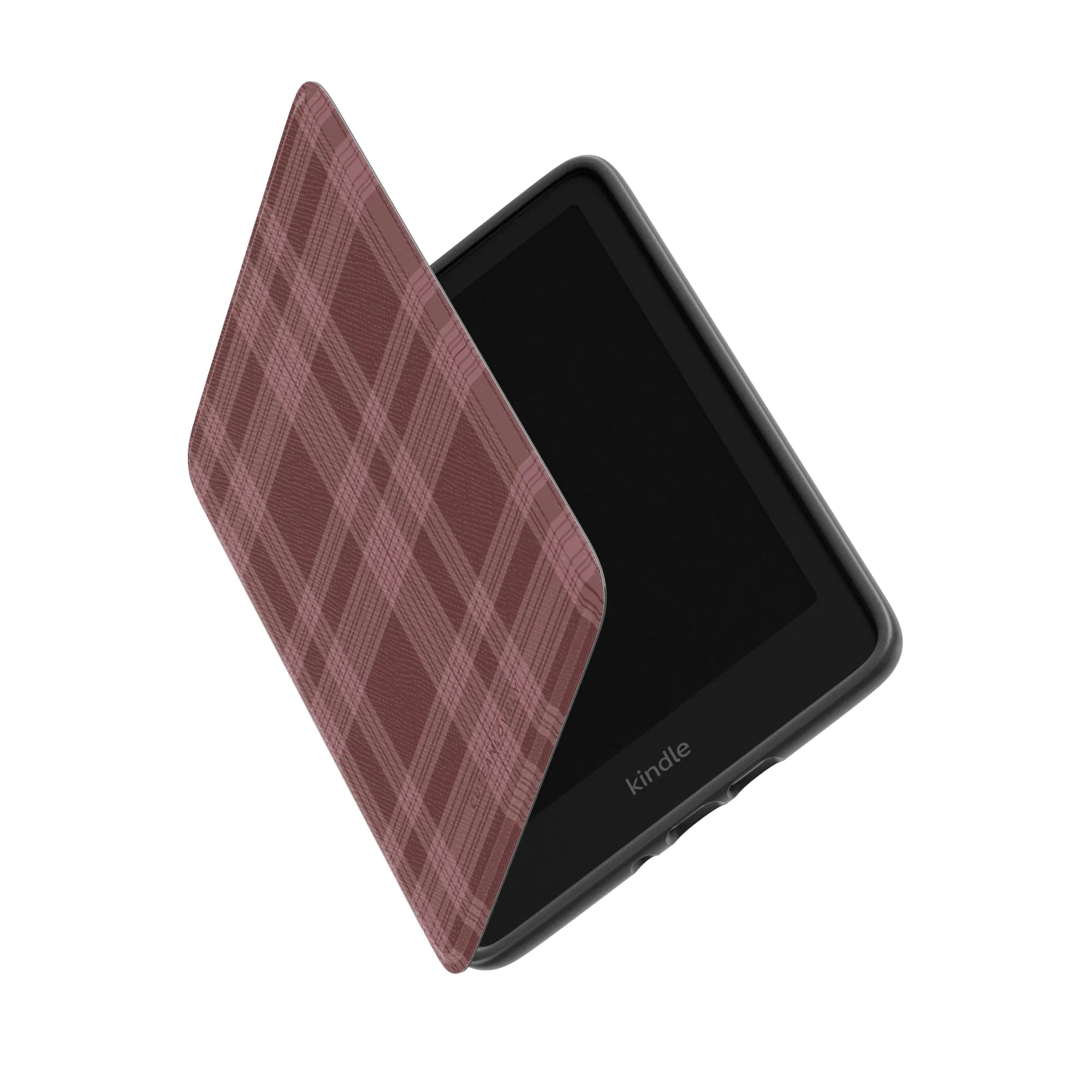 Merlot Plaid Kindle Case