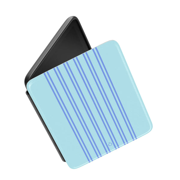 Aqua Stripe Kindle Case