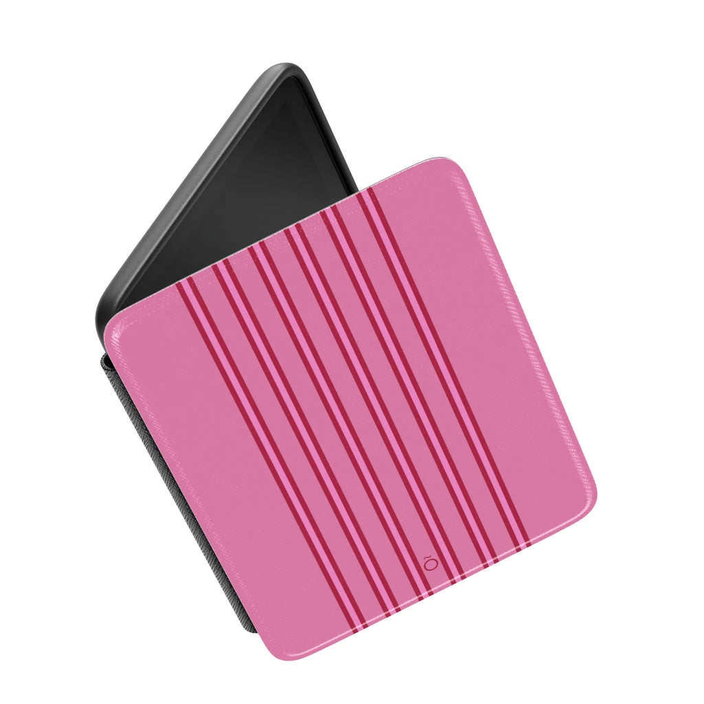 Pink Stripe Kindle Case
