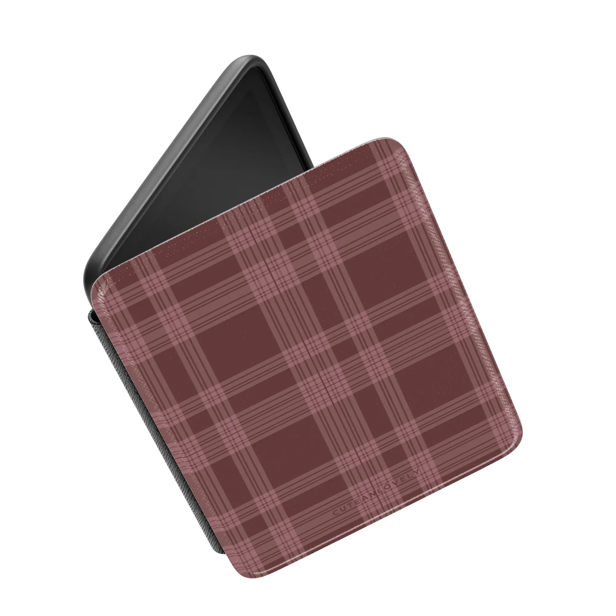 Merlot Plaid Kindle Case