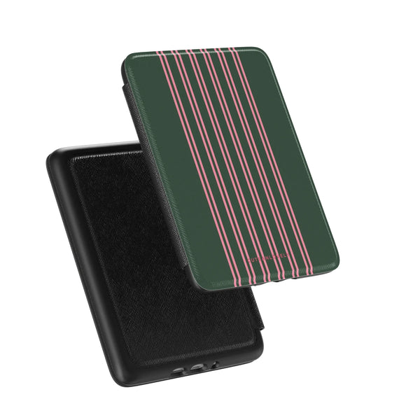 Forest Green Stripe Kindle Case