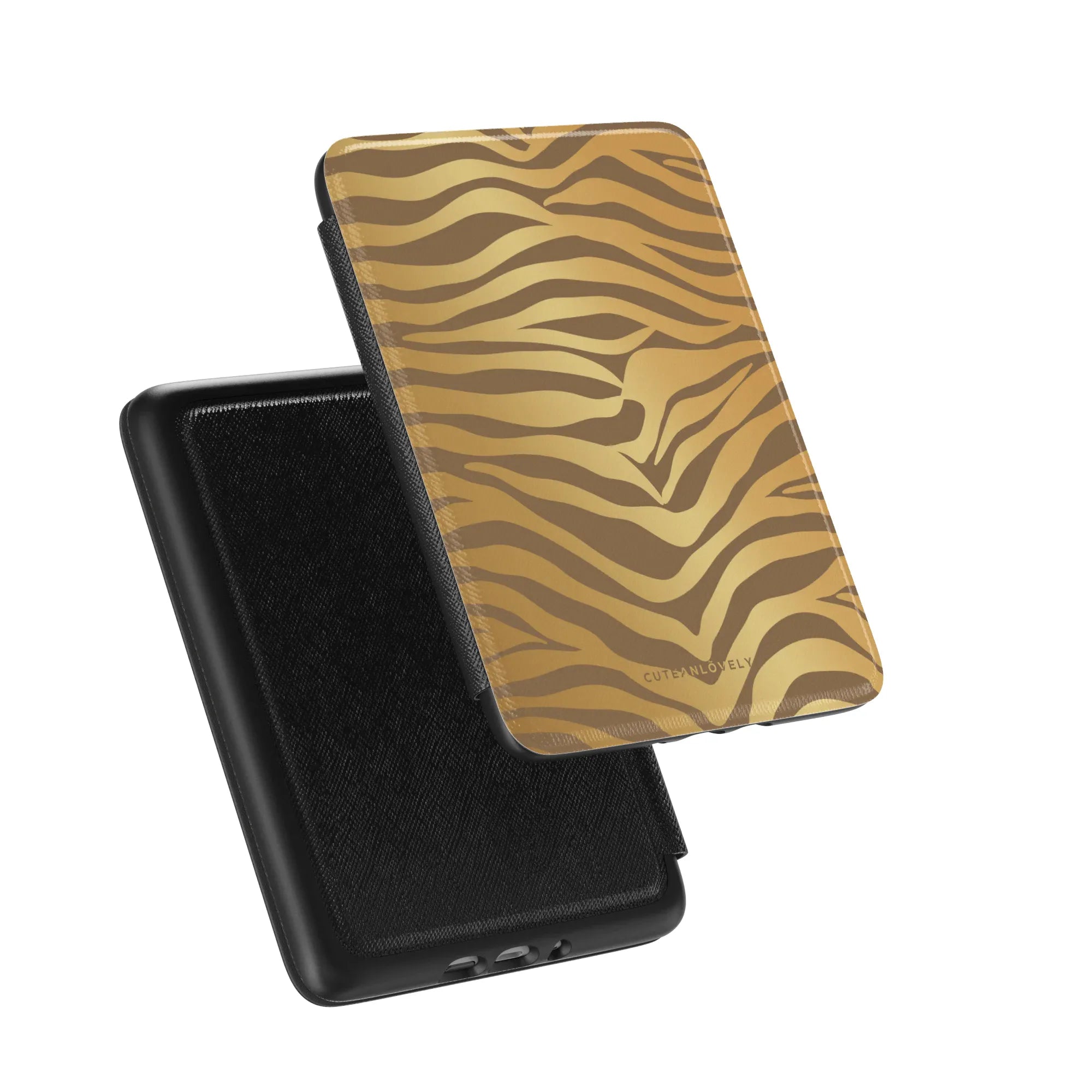 Golden Zebra Kindle Case