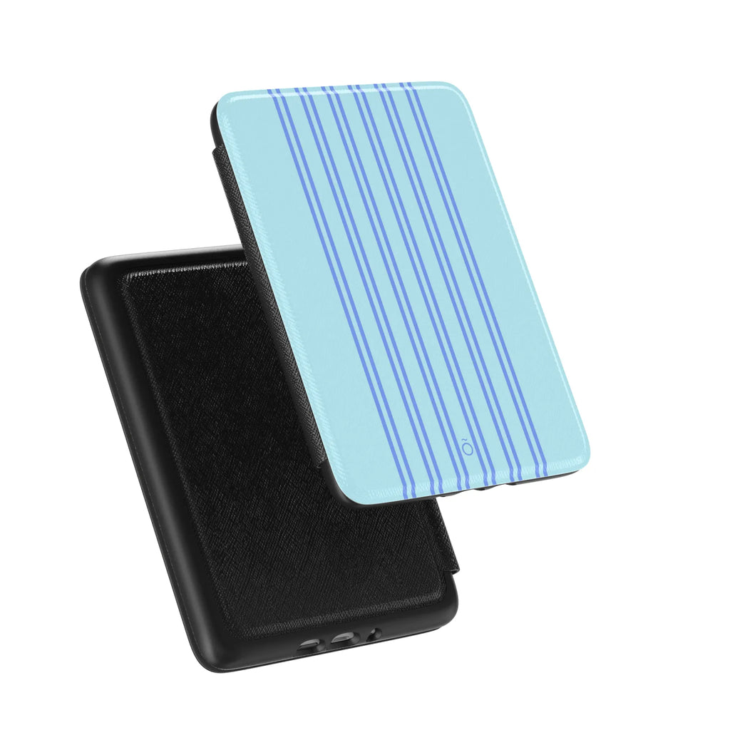 Aqua Stripe Kindle Case