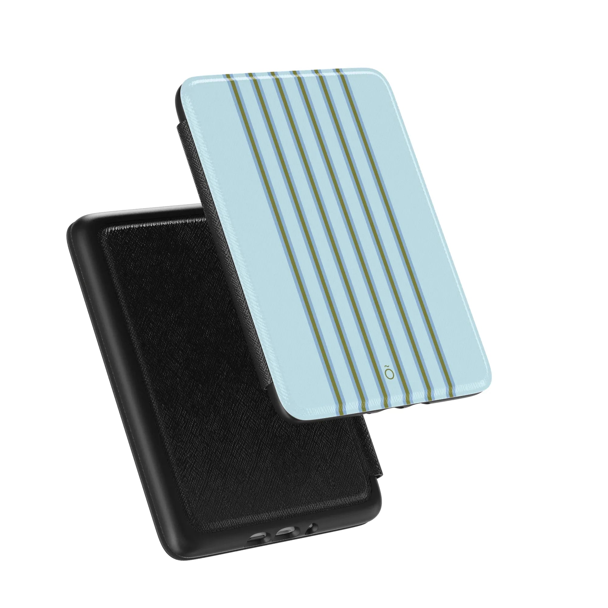 Mint Stripe Kindle Case