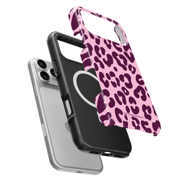 CUTEANLOVELY Orchid Leopard MagSafe iPhone 17 Pro Case MagSafe Compatible