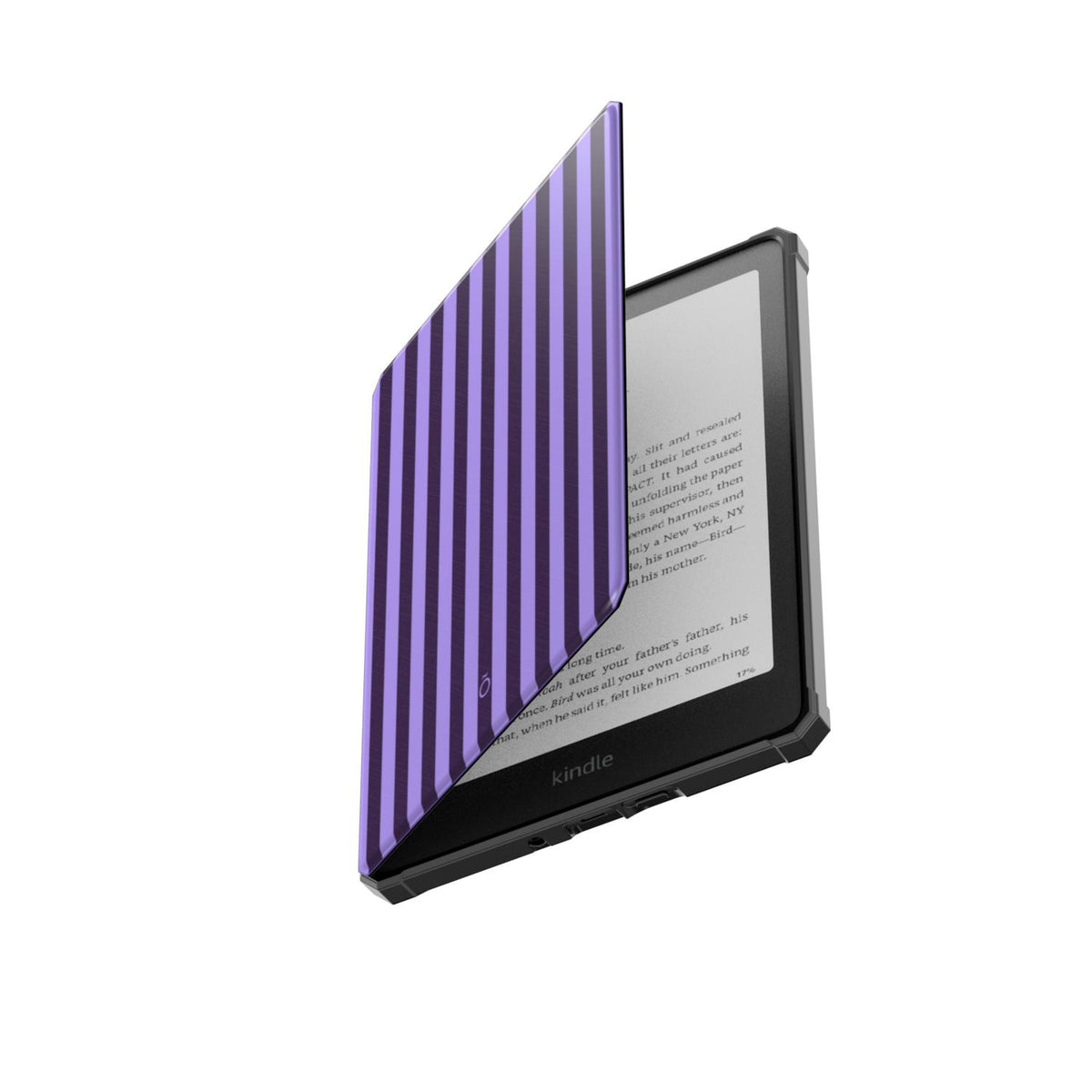 Orchid Purple Stripe Kindle Case