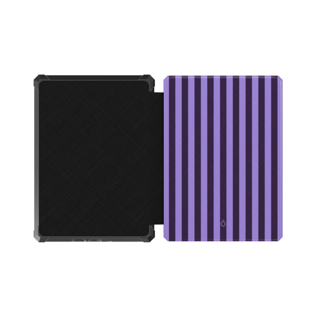 Orchid Purple Stripe Kindle Case