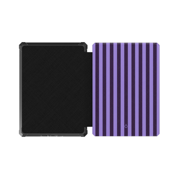 Orchid Purple Stripe Kindle Case